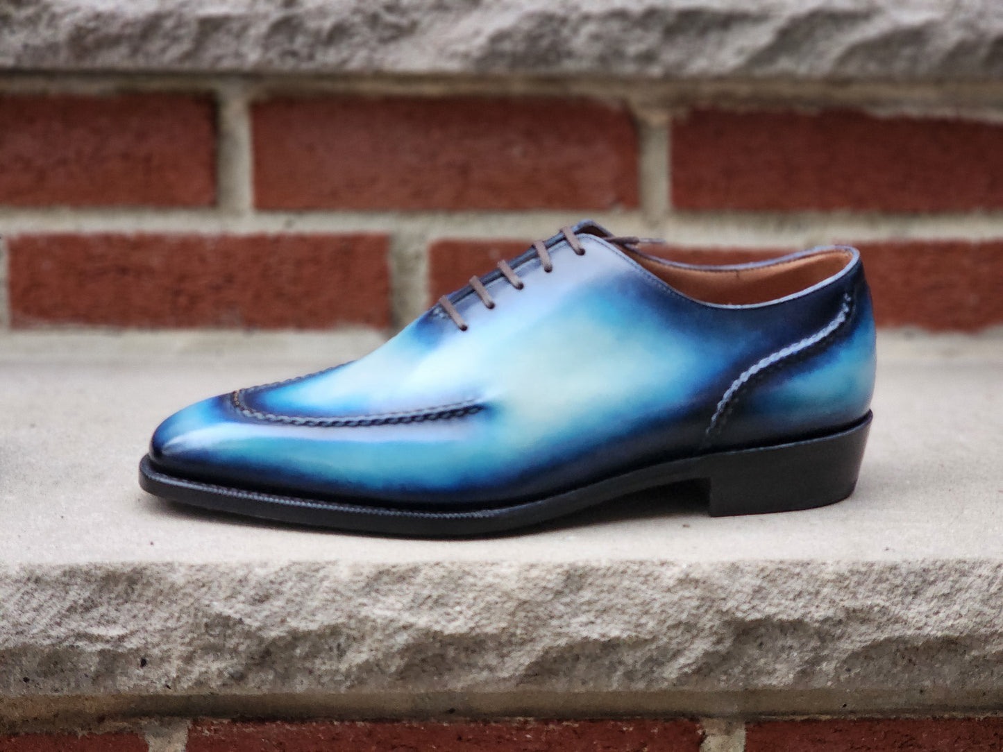 J.FitzPatrick - Apron Whole Cut Oxford - Fuji Patina - US 8