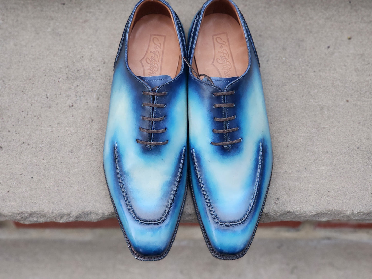 J.FitzPatrick - Apron Whole Cut Oxford - Fuji Patina - US 8