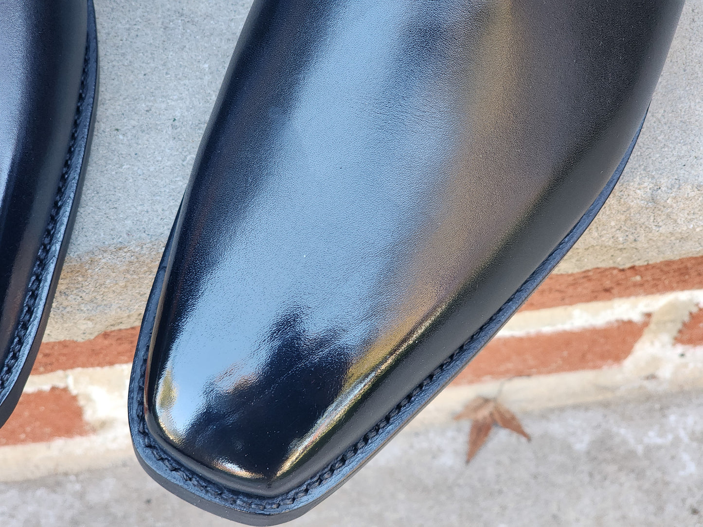 J.FitzPatrick - Whole Cut Oxford - Black Calf (Second) - US 11.5