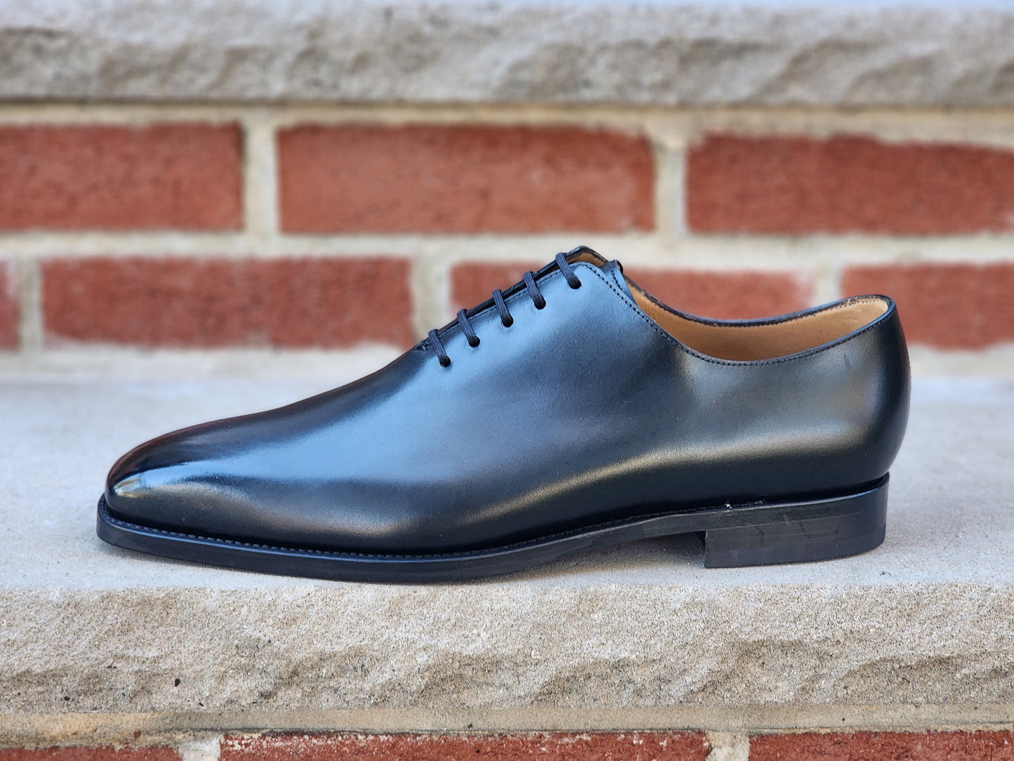 J.FitzPatrick - Whole Cut Oxford - Black Calf (Second) - US 11.5