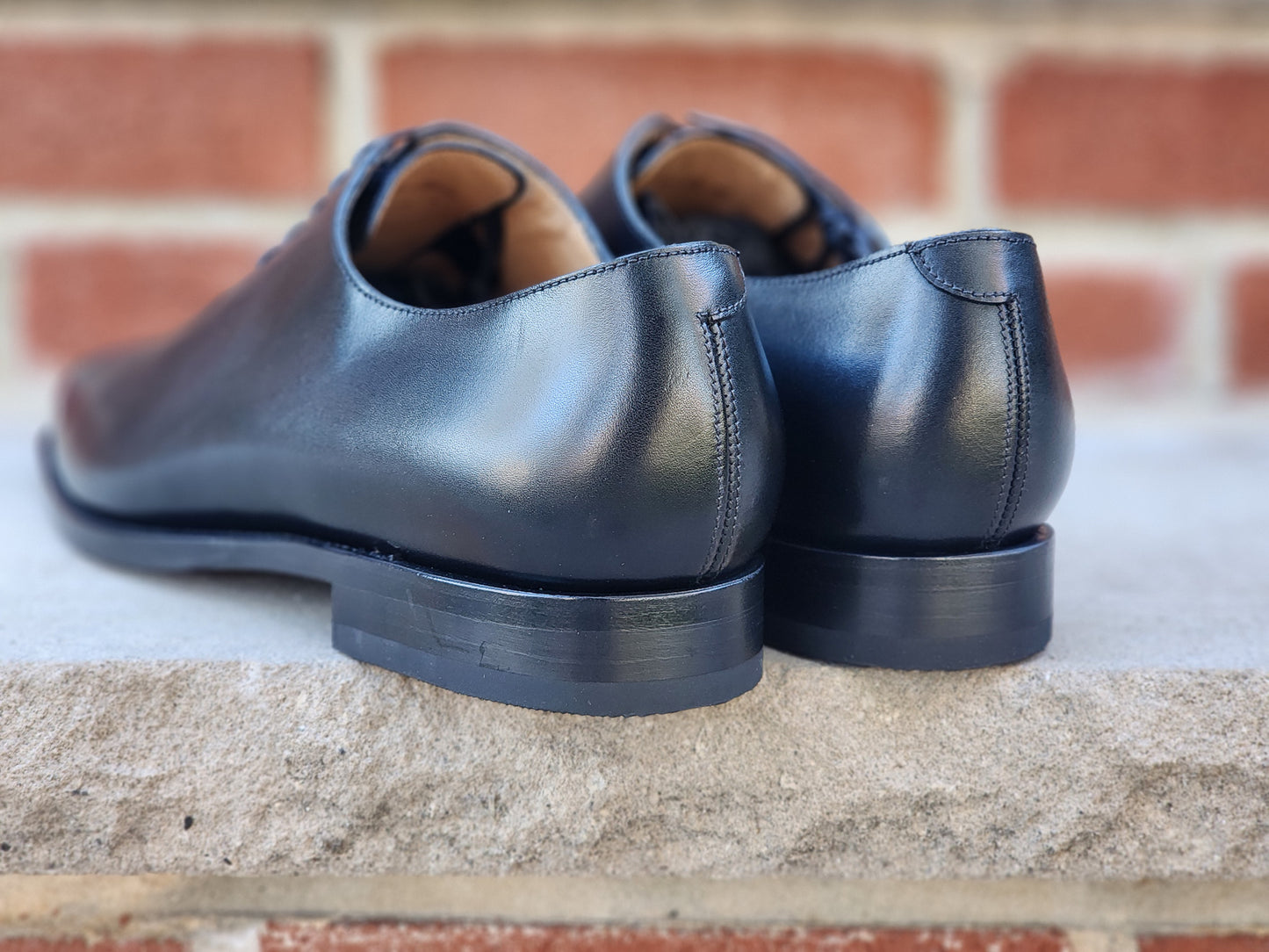 J.FitzPatrick - Whole Cut Oxford - Black Calf (Second) - US 11.5