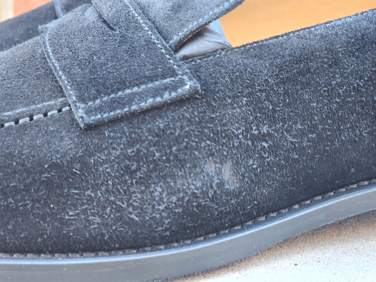 J.FitzPatrick - Penny Loafers - Black Suede (Second) - US 10.5