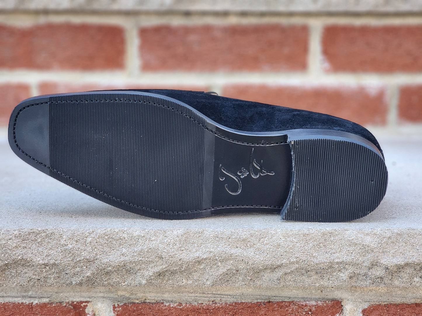 J.FitzPatrick - Penny Loafers - Black Suede (Second) - US 10.5