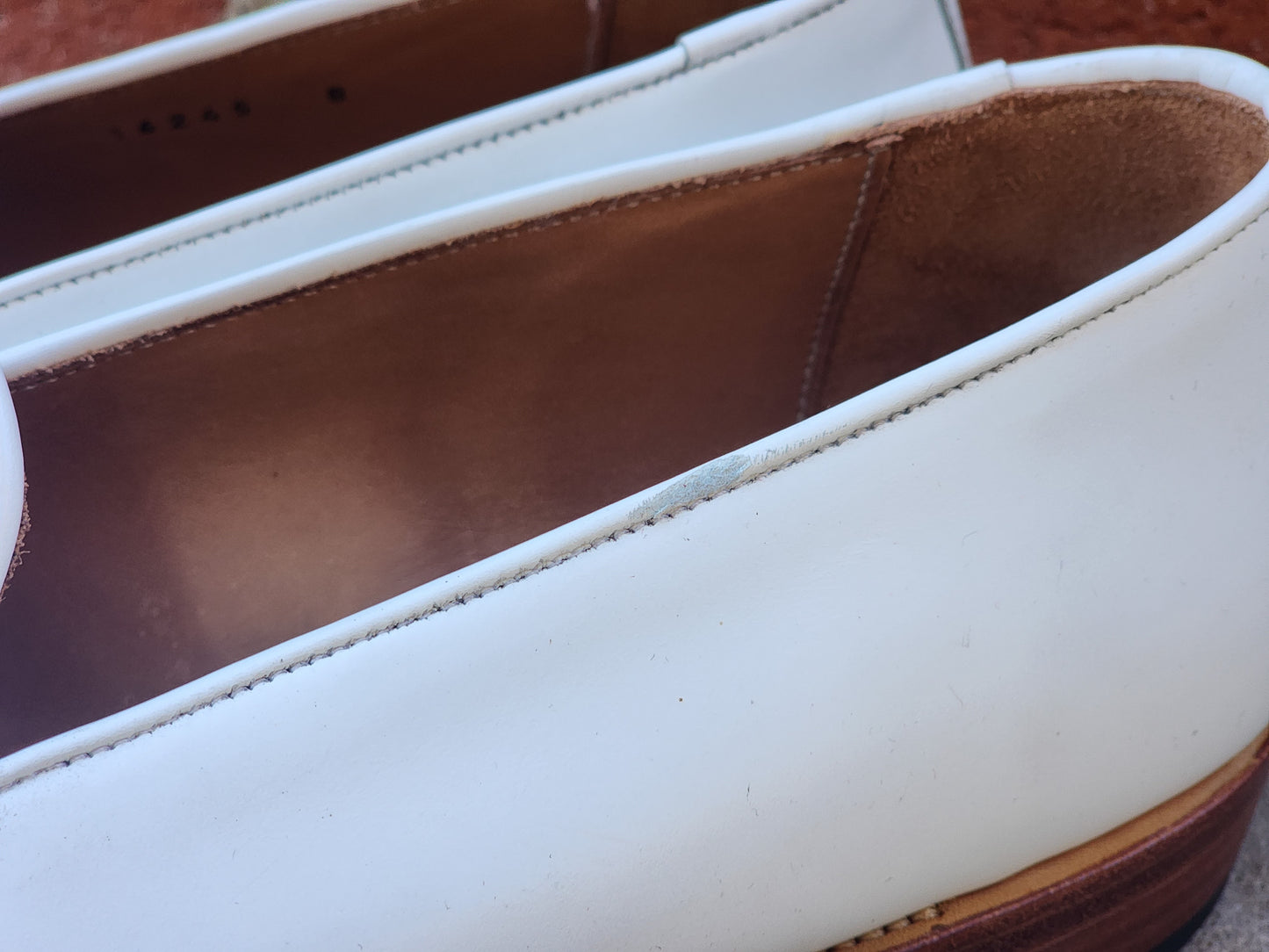 J.FitzPatrick - Bit Loafers - White Calf (Second) - US 9