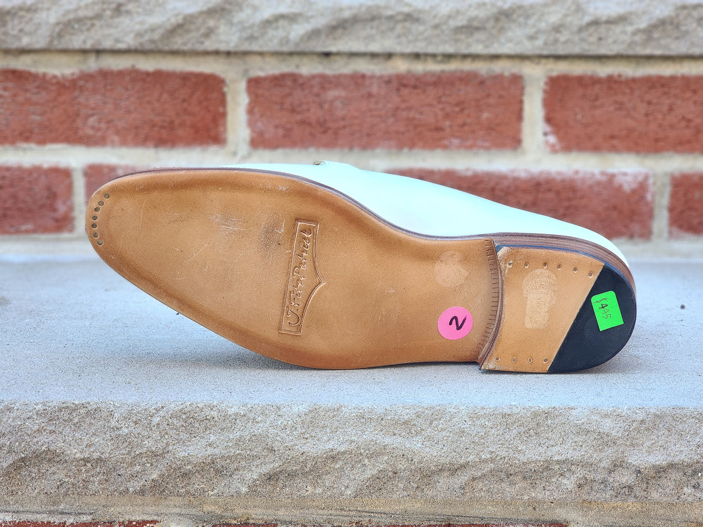 J.FitzPatrick - Bit Loafers - White Calf (Second) - US 9