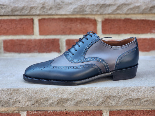 J.FitzPatrick - Oxford en daim pleine fleur - Marron foncé