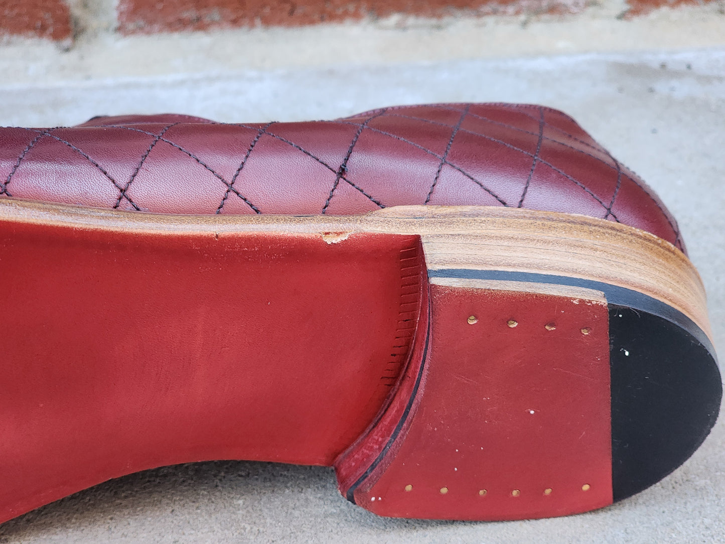 J.FitzPatrick - Oxford de una sola pieza de ante - Marrón oscuro