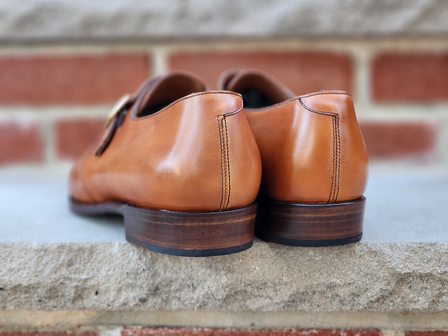 J.FitzPatrick - Oxford de una sola pieza de ante - Marrón oscuro