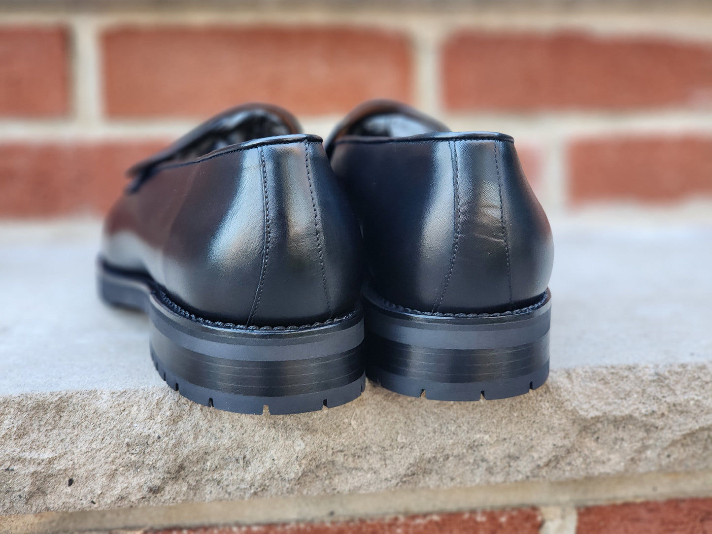 J.FitzPatrick - Butterfly Loafers - Black Calf - US 12