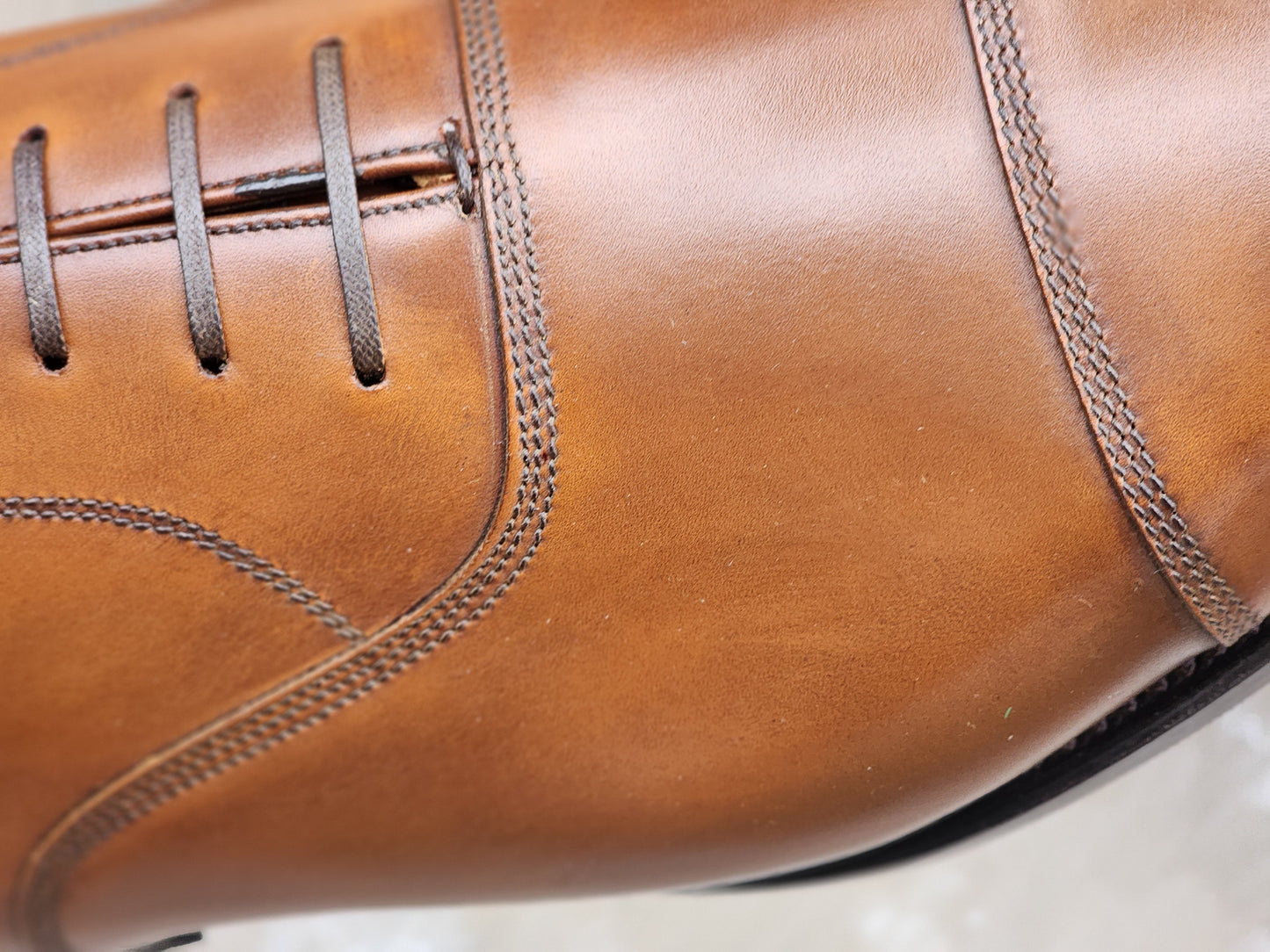 J.FitzPatrick - Cap Toe Oxford - Tan Calf (Second) - US 13
