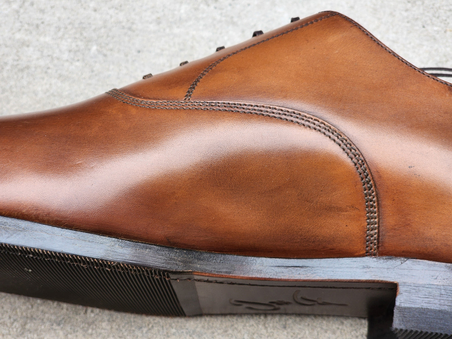 J.FitzPatrick - Cap Toe Oxford - Tan Calf (Second) - US 13
