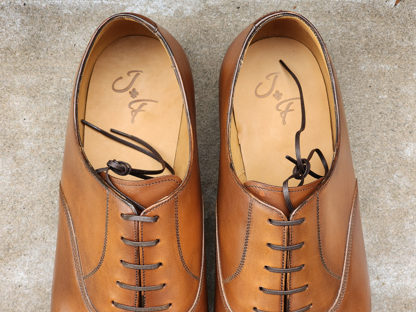 J.FitzPatrick - Cap Toe Oxford - Tan Calf (Second) - US 13
