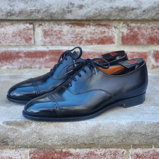 Ralph Lauren - Cap Toe Oxford - Black Calf - US 7.5
