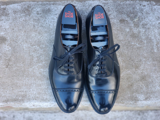 Ralph Lauren - Cap Toe Oxford - Black Calf - US 7.5