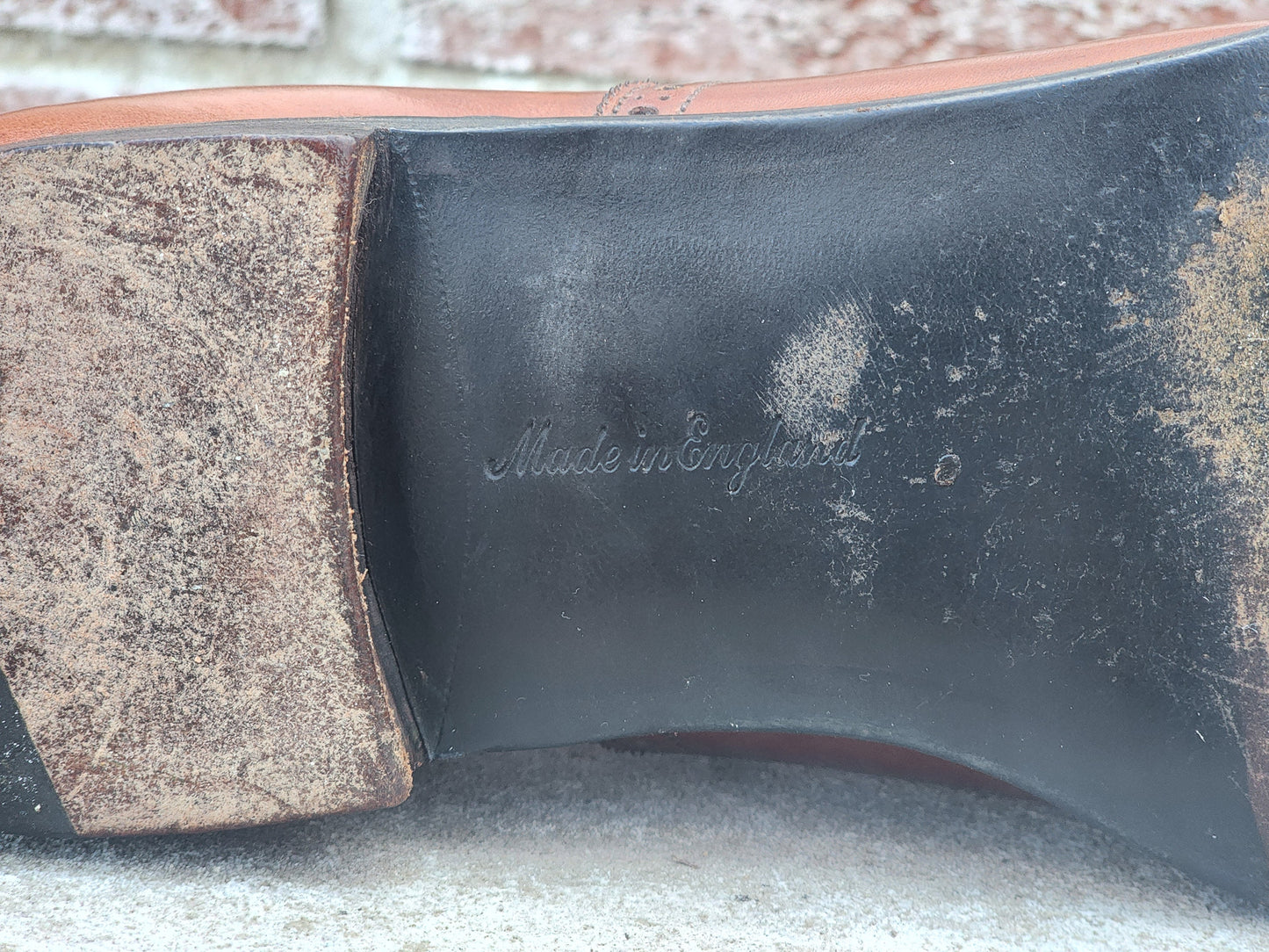 Ralph Lauren Purple Label - Semi Brogue Oxford - Tan Calf - US 7.5