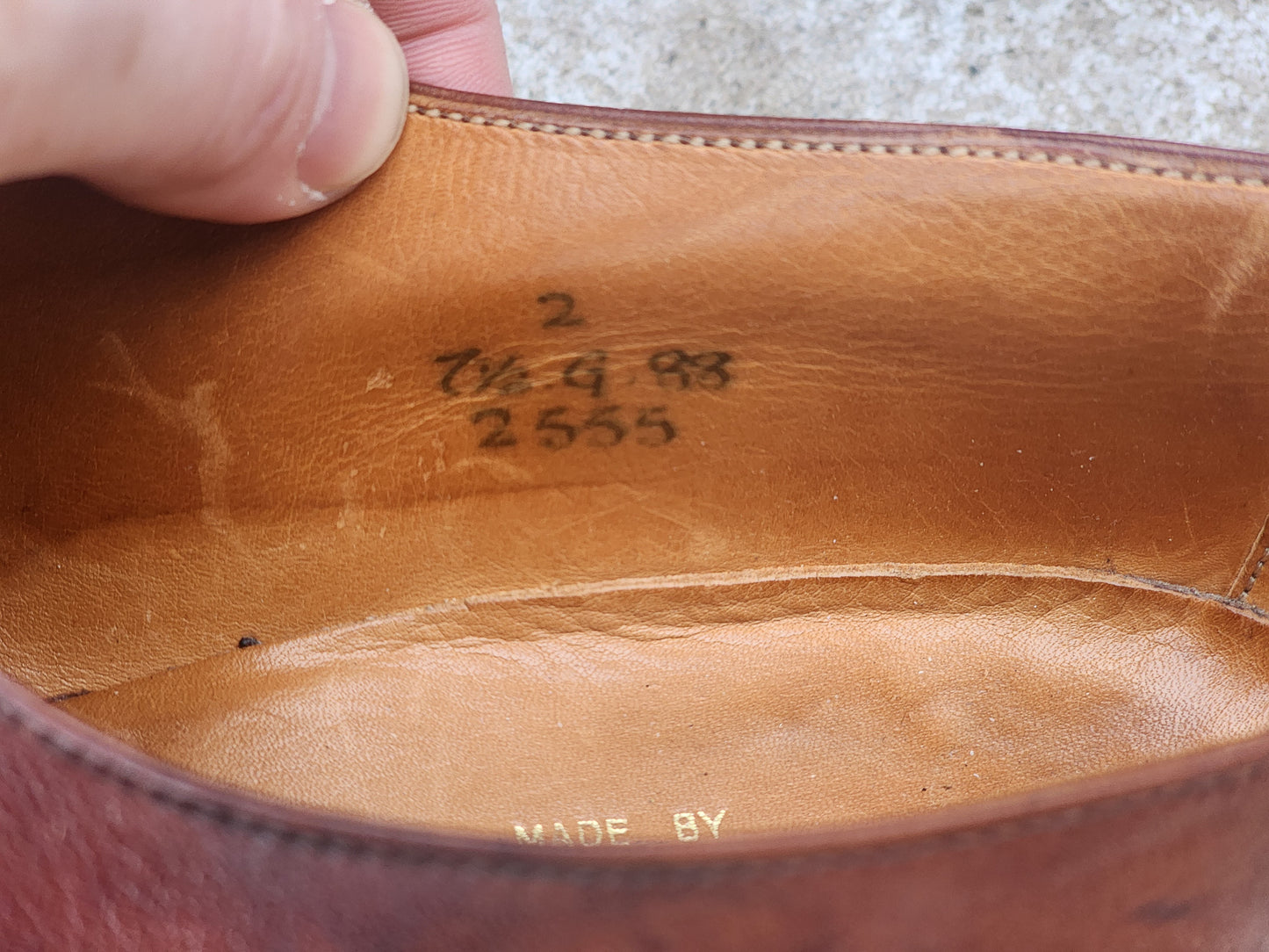 Edward Green - Single Monk Strap - Custom Patina Brown - US 7.5 G (Extra Wide)