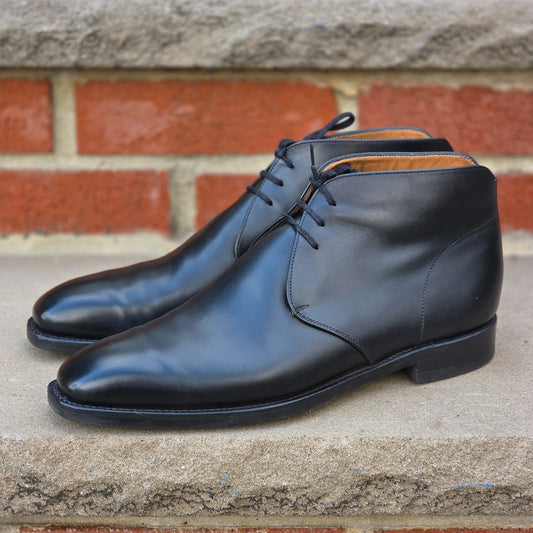 J.FitzPatrick - Chukka Boots - Black Calf - US 7.5