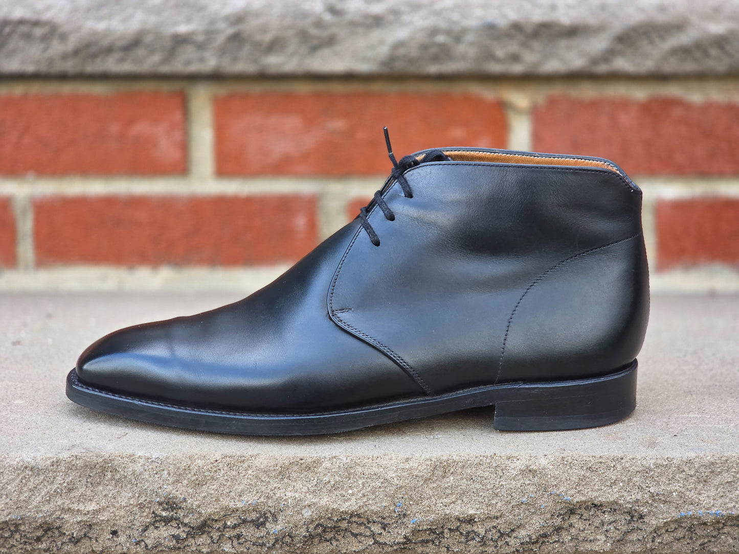 J.FitzPatrick - Chukka Boots - Black Calf - US 7.5