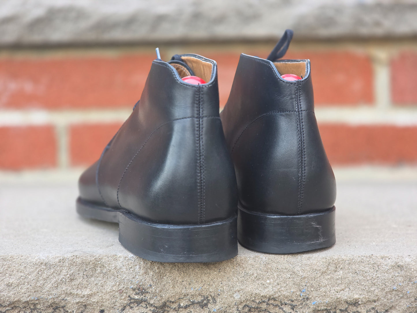 J.FitzPatrick - Chukka Boots - Black Calf - US 7.5