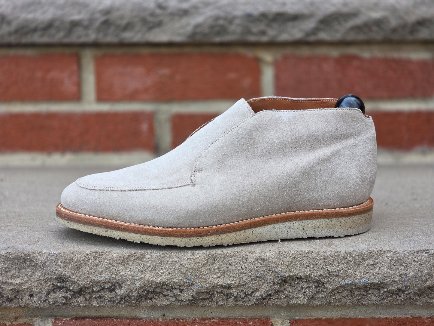 J.FitzPatrick - Laceless Chukka Boots - Sand Suede - US 7.5