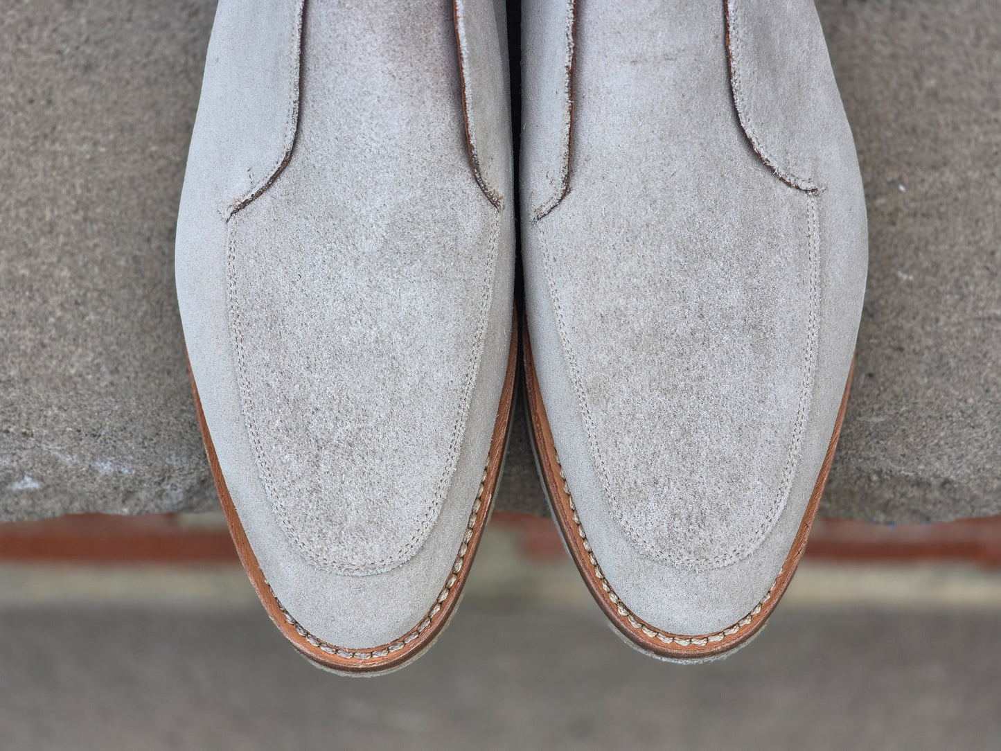 J.FitzPatrick - Laceless Chukka Boots - Sand Suede - US 7.5