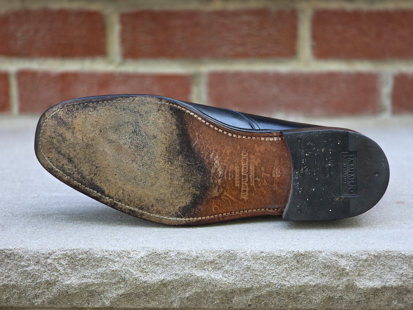 Carmina Albaladejo - Single Monk Strap - Black Calf - US 7 EE