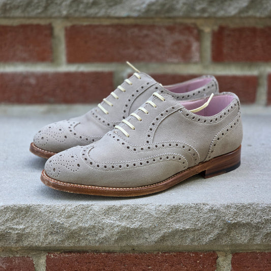 J.FitzPatrick - Full Brogue Oxford - Sande Suede - Women's Size US 5.5