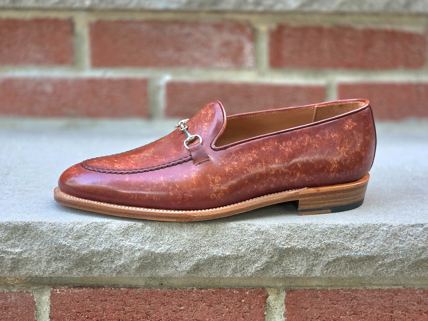 J.FitzPatrick - Bit Loafers - Gold Marble Patina - US 8