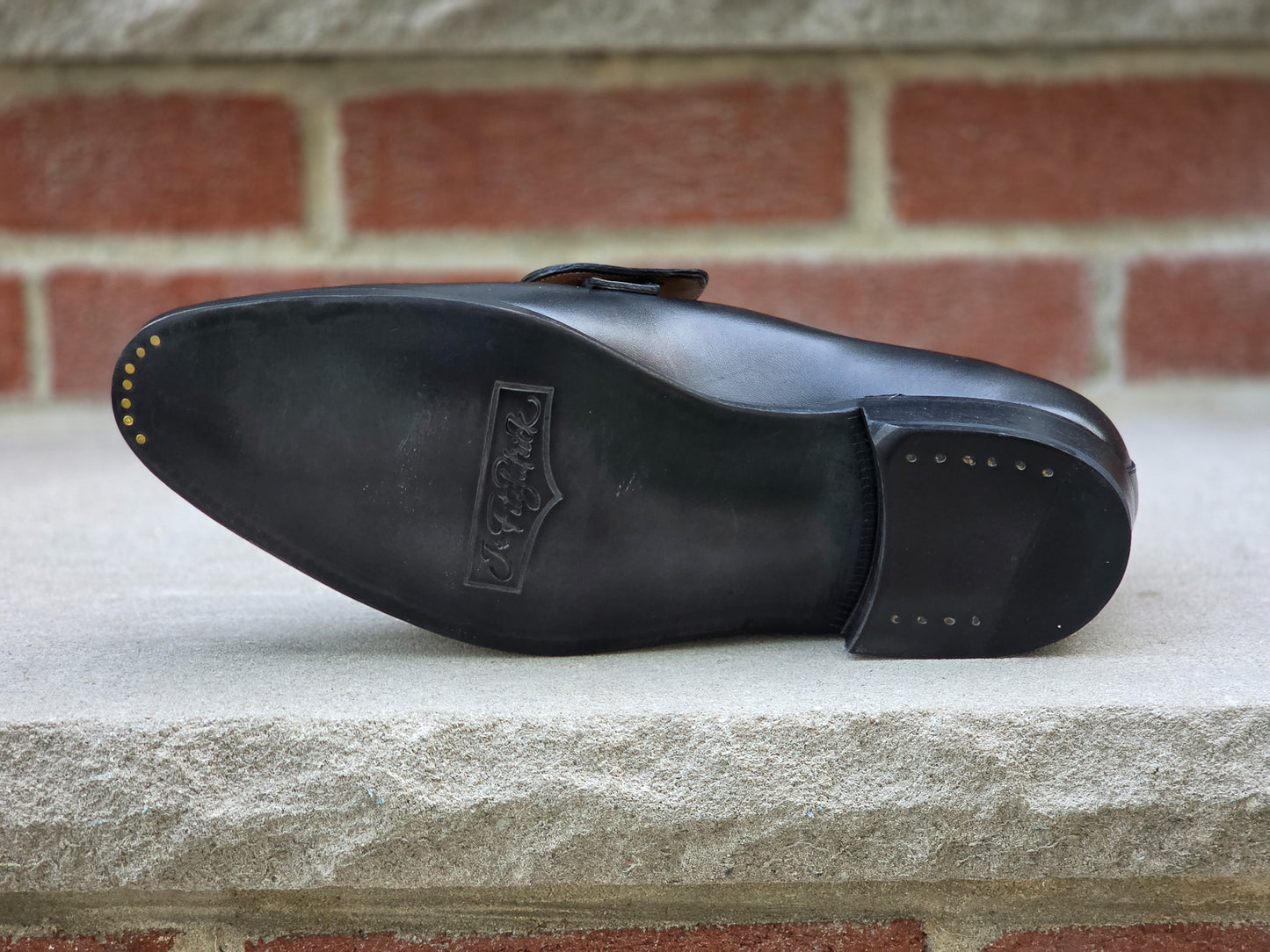 J.FitzPatrick - Butterfly Loafers - Black Calf (Second) - US 9