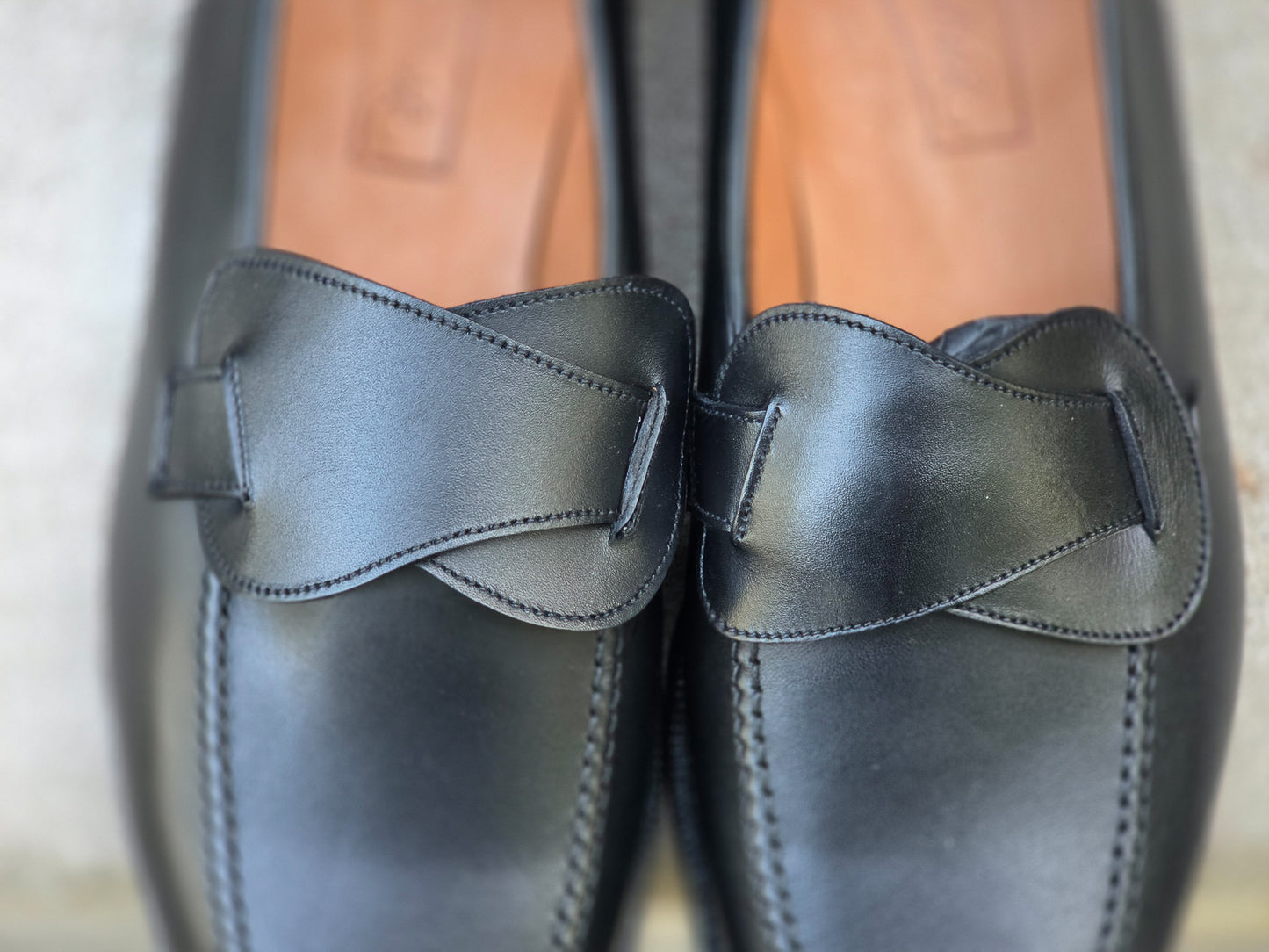 J.FitzPatrick - Butterfly Loafers - Black Calf (Second) - US 9