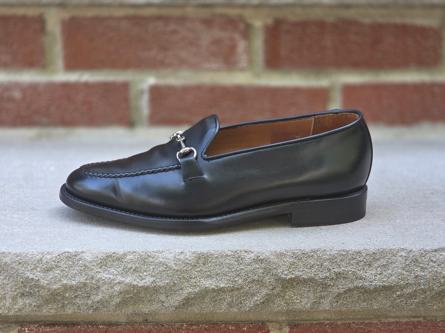 J.FitzPatrick - Bit Loafers - Black Calf - Women’s Size 6