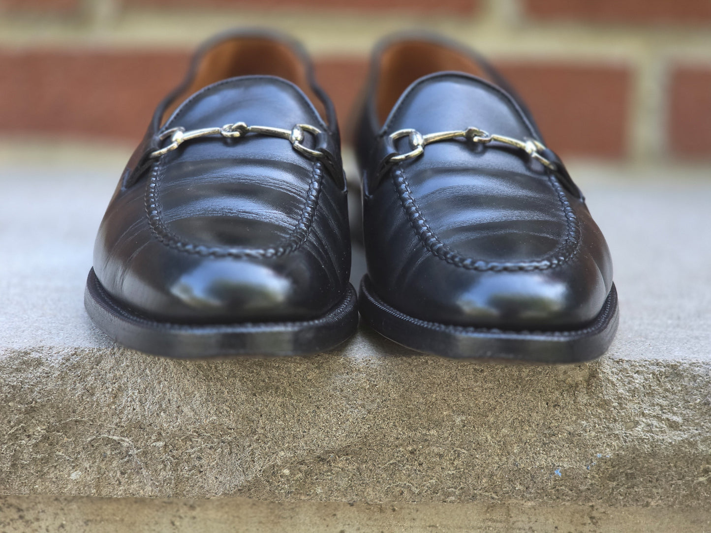 J.FitzPatrick - Bit Loafers - Black Calf - Women’s Size 6
