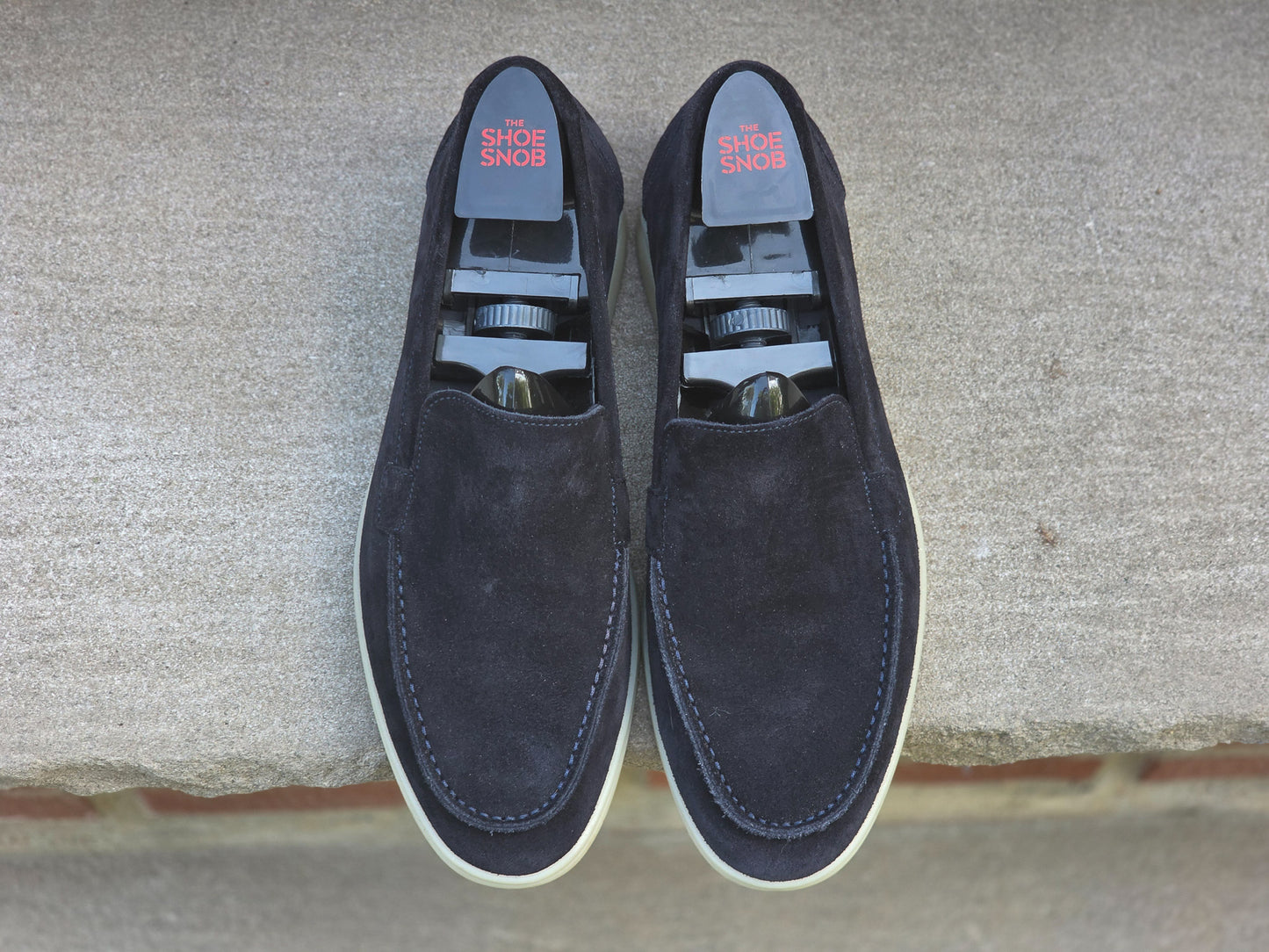 Berwick - Soft Sole Venetian Loafer - Navy Suede - US 7