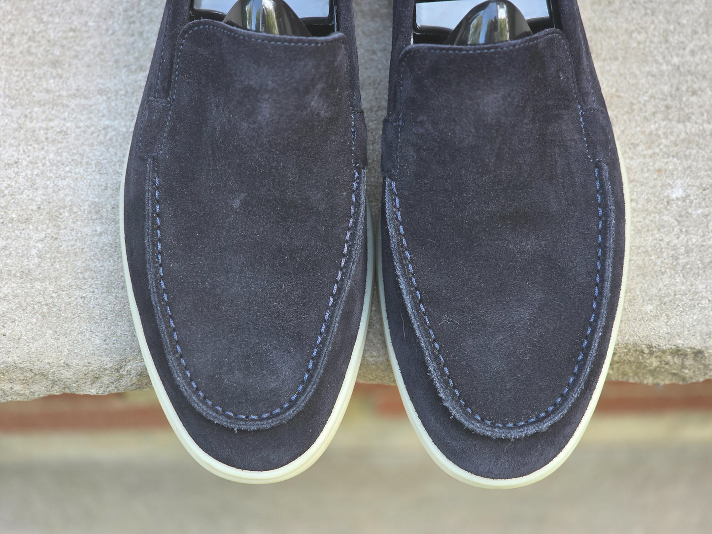 Berwick - Soft Sole Venetian Loafer - Navy Suede - US 7