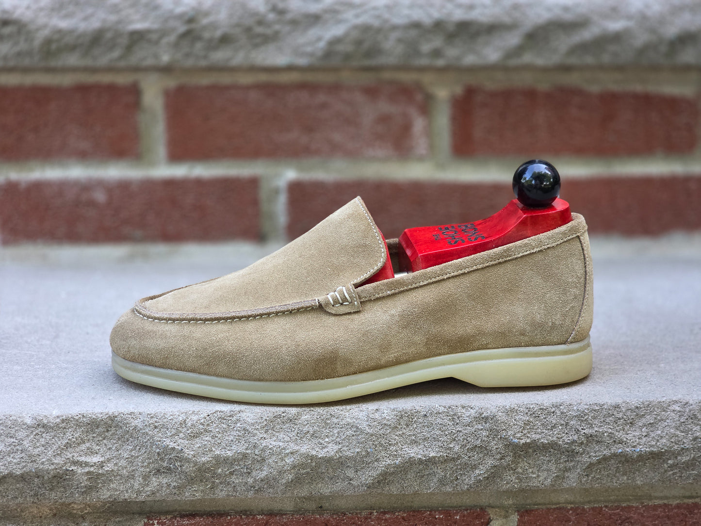 Blkbrd - Soft Sole Venetian Loafer - Beige Suede - US 7