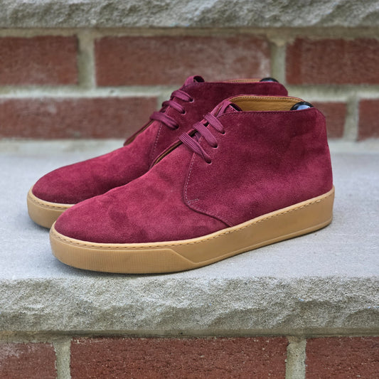J.FitzPatrick - Chukka Sneaker - Burgundy Suede - US 7