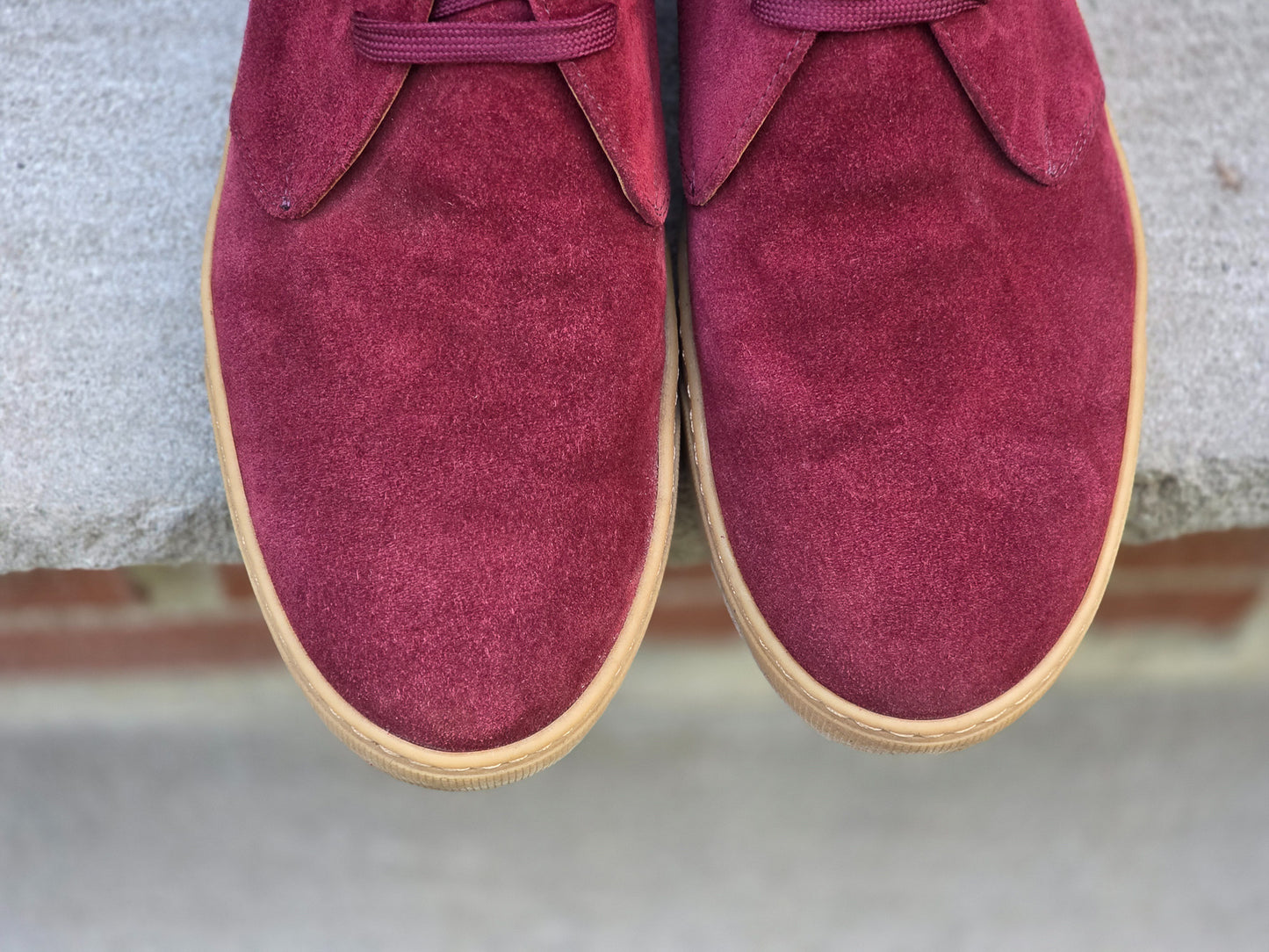 J.FitzPatrick - Chukka Sneaker - Burgundy Suede - US 7