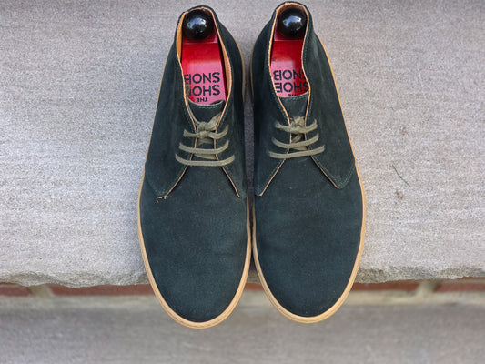 J.FitzPatrick - Chukka Sneaker - Dark Green Suede - US 7