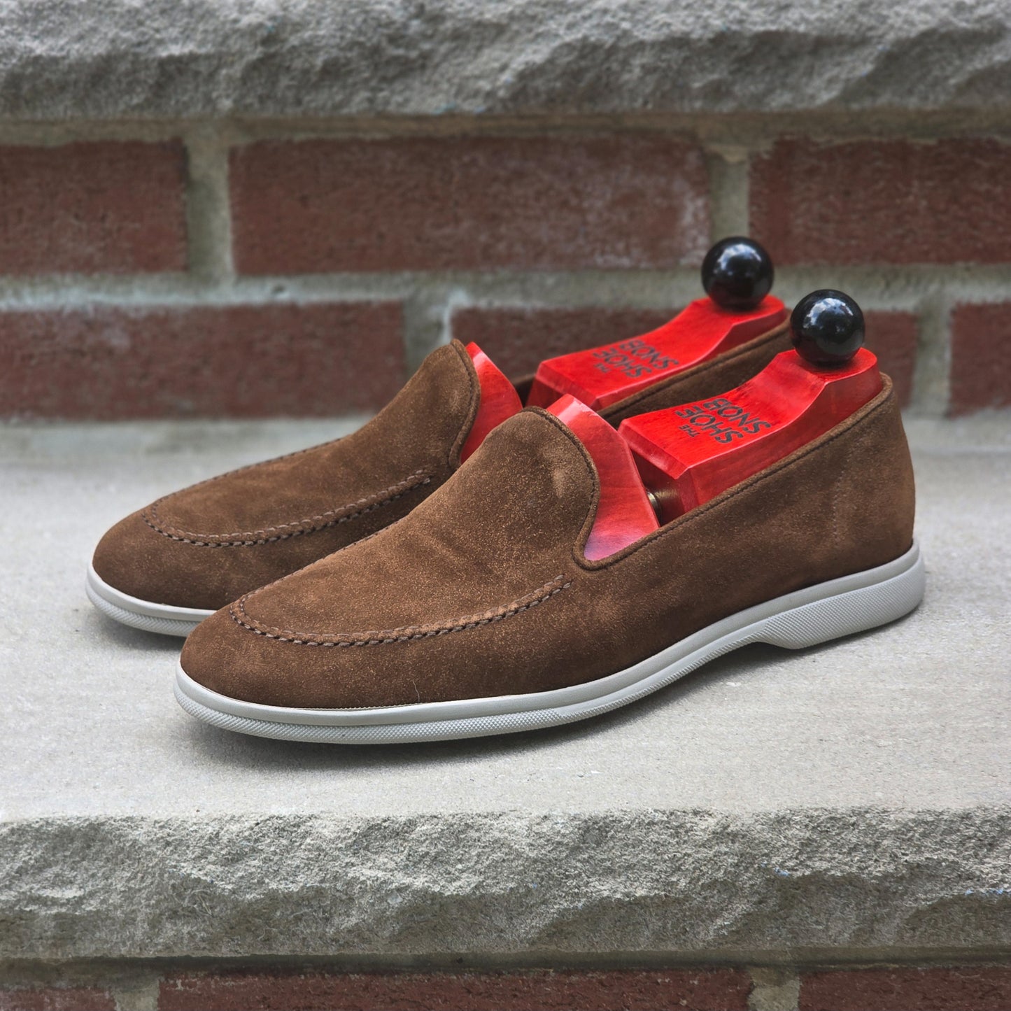 J.FitzPatrick - Venetian Loafer - Brown Suede - US 7