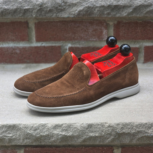 J.FitzPatrick - Venetian Loafer - Brown Suede - US 7