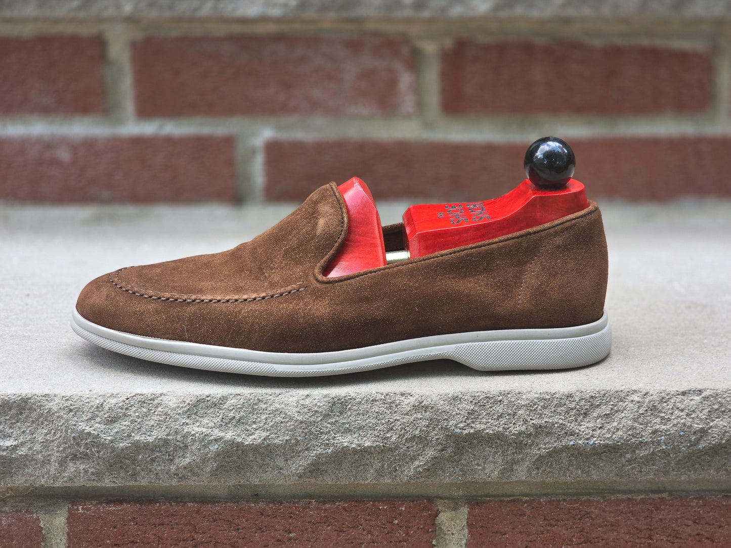 J.FitzPatrick - Venetian Loafer - Brown Suede - US 7