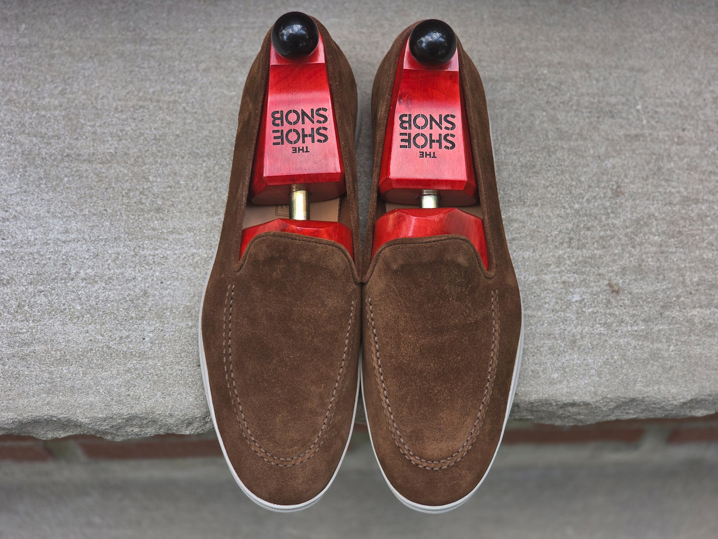 J.FitzPatrick - Venetian Loafer - Brown Suede - US 7