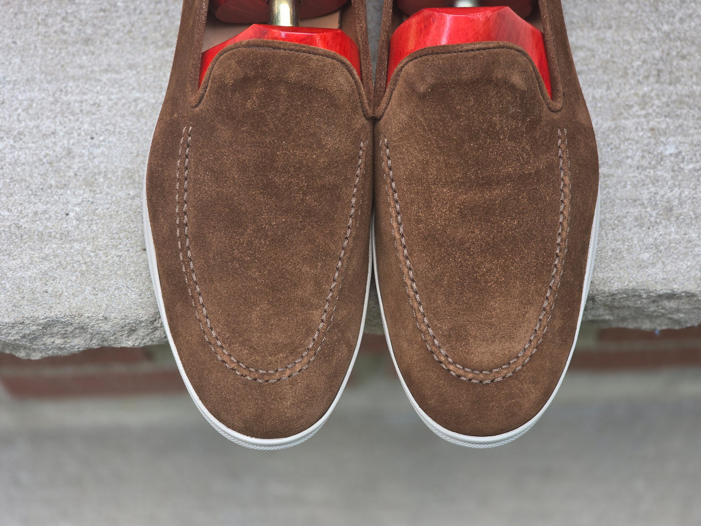 J.FitzPatrick - Venetian Loafer - Brown Suede - US 7