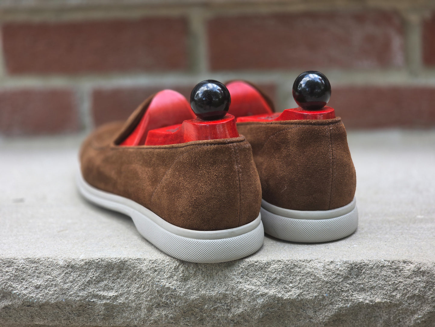 J.FitzPatrick - Venetian Loafer - Brown Suede - US 7