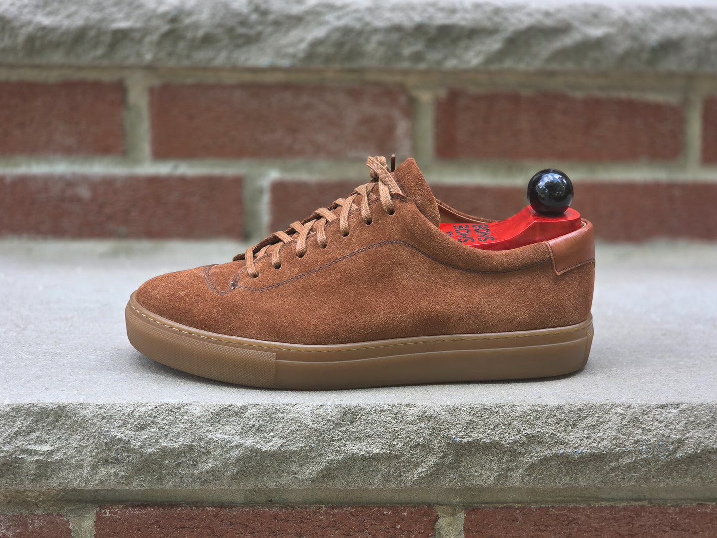 J.FitzPatrick - Suede Sneaker - Cumin Suede - US 7.5