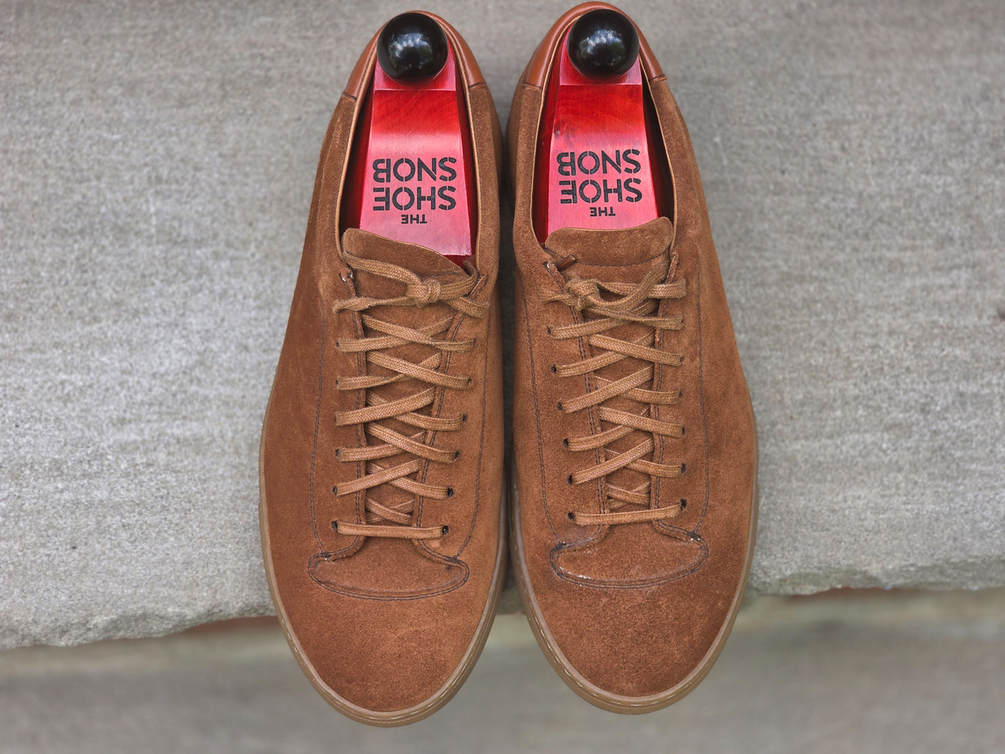 J.FitzPatrick - Suede Sneaker - Cumin Suede - US 7.5
