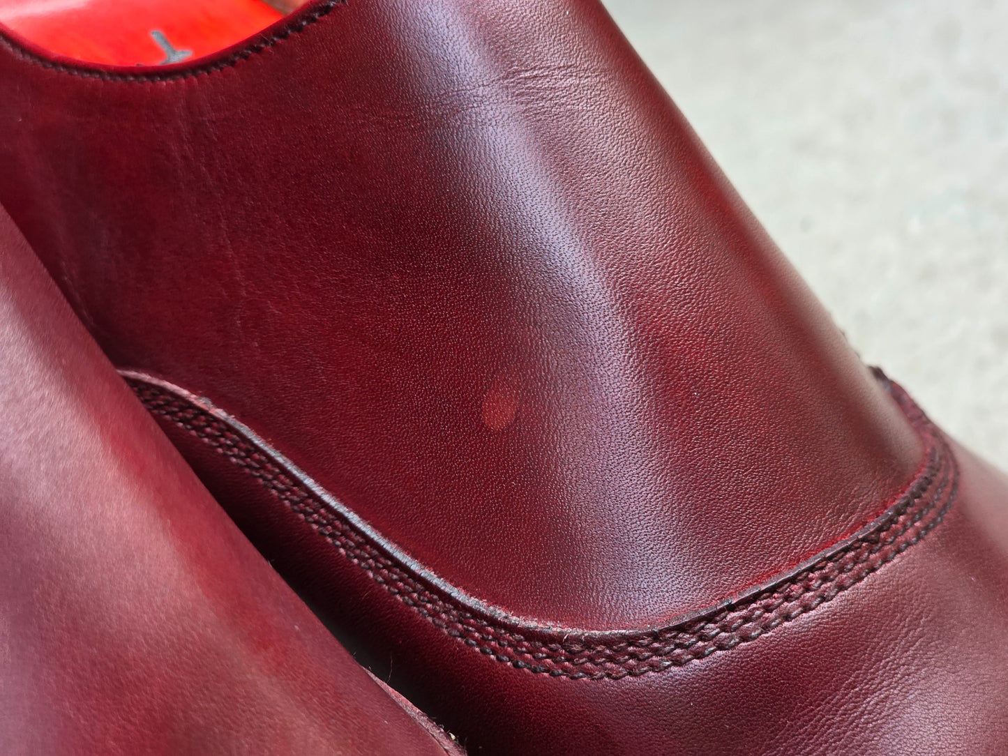 J.FitzPatrick - Single Monk Strap - Burgundy Calf - US 7.5
