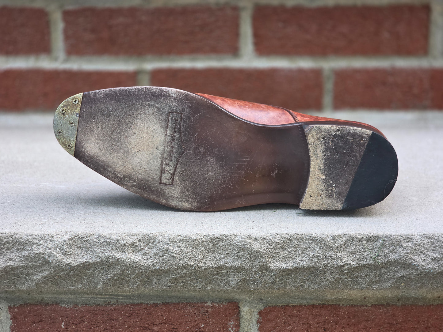 J.FitzPatrick - Double Monk Strap - Gold Marble Patina - US 7.5