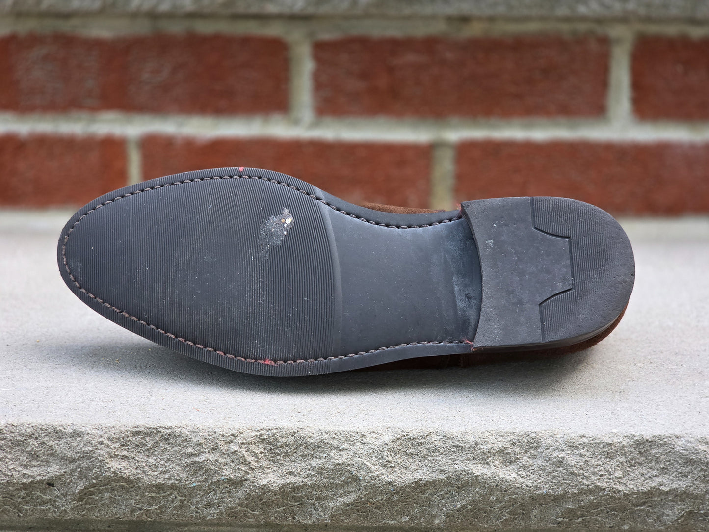 J.FitzPatrick - Cap Toe Oxford - Dark Brown Suede - US 7.5