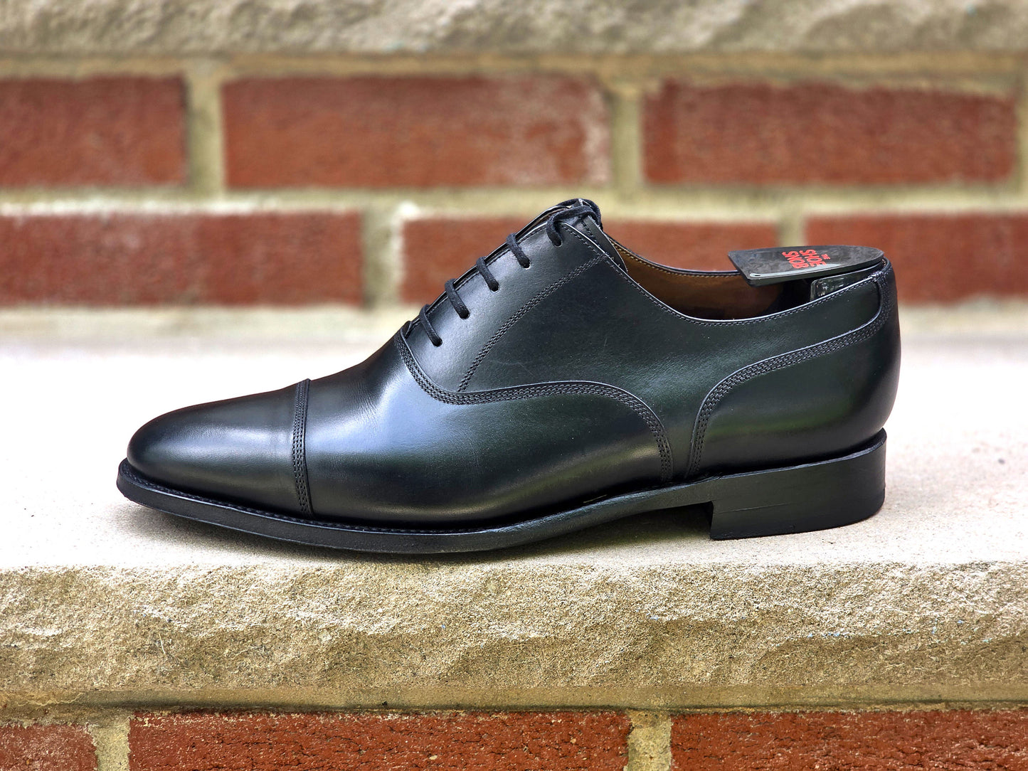 J.FitzPatrick - Cap Toe Oxford - Black Calf - Multiple Sizes